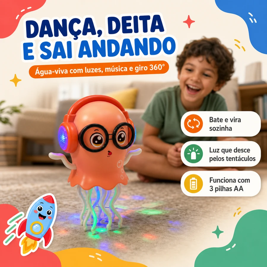 Água-Viva Dançante com Luzes e Música — imagem 2