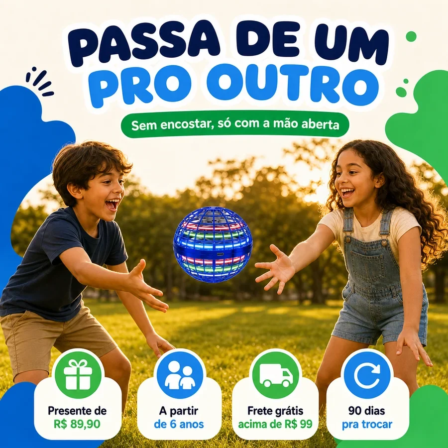 Bola Voadora Boomerang com LED e Sensor de Mão — imagem 5