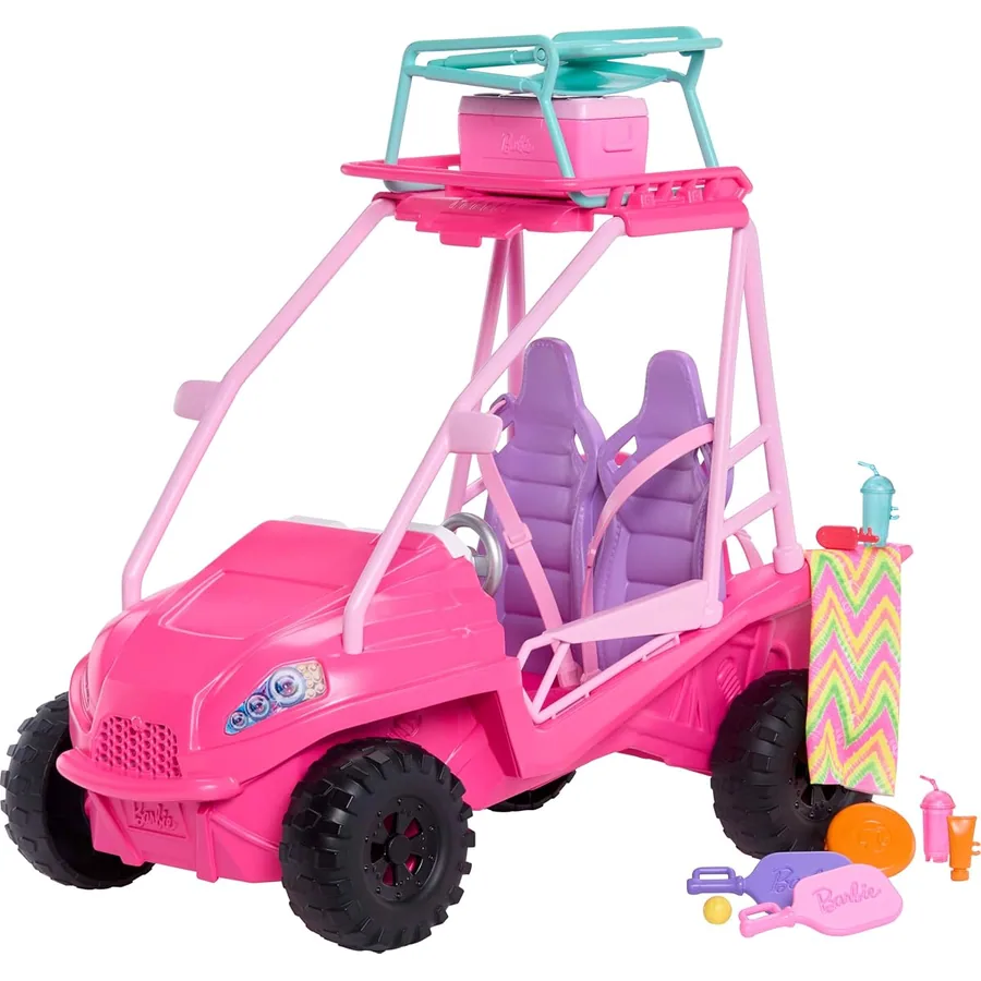 Buggy de Praia Rosa para Boneca — imagem 1