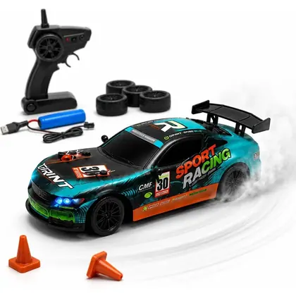 Carrinho de Controle Remoto Drift 2.4 GHz Recarregável