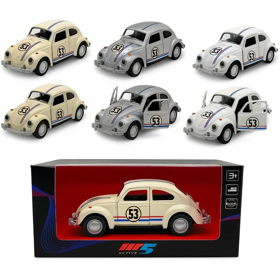 Miniatura de Ferro Fusca 53 com Fricção e Expositor 12 cm — imagem 1