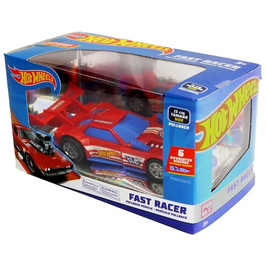 Carro de Fricção Hot Wheels Fast Racer com Luz e Som — imagem 1