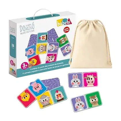Dominó Infantil Ilustrado 28 Peças