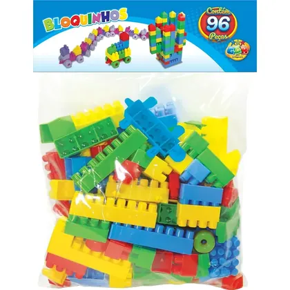 Blocos de Montar Educativos 96 Peças