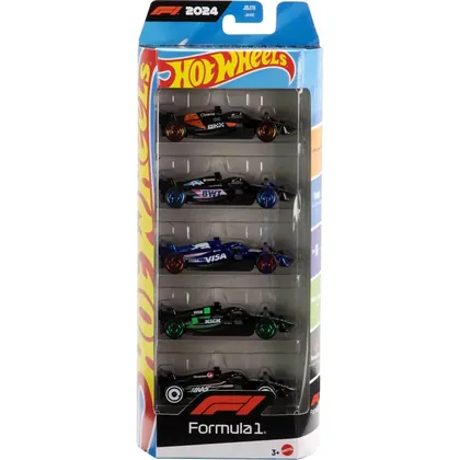 Pacote Hot Wheels Racing com 5 Carrinhos de Metal