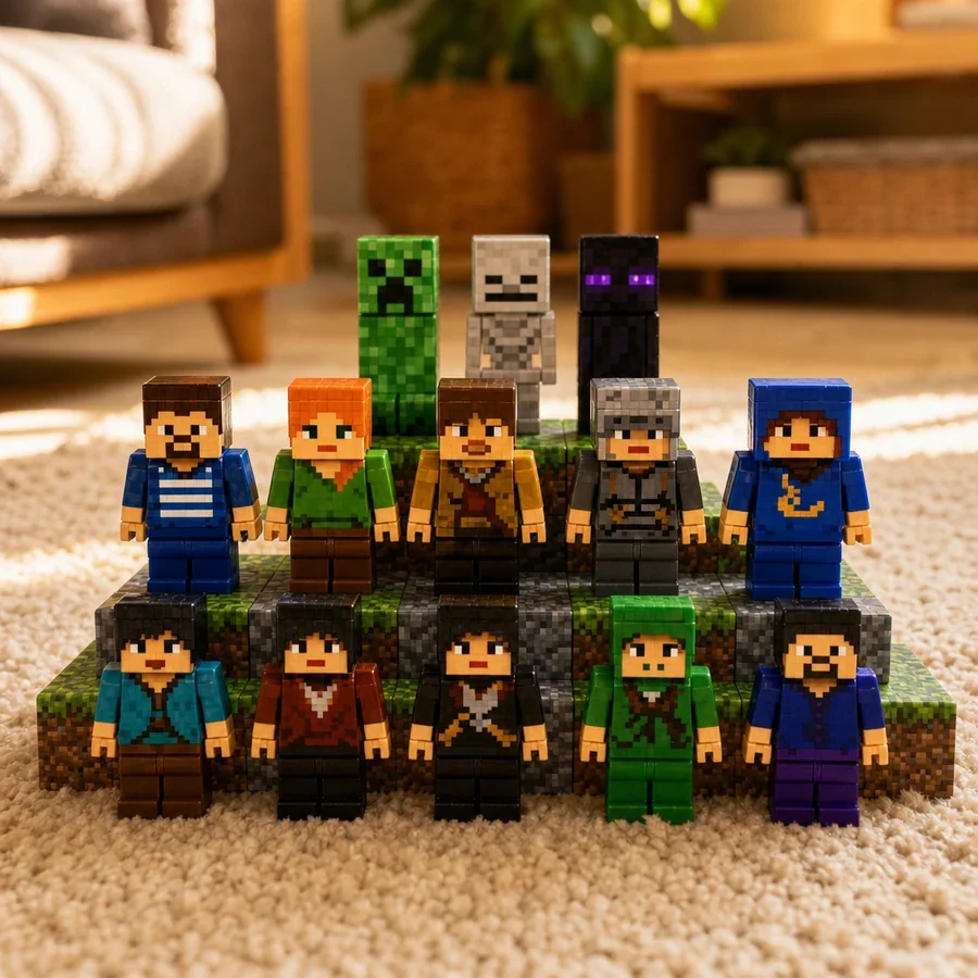 Blocos Magnéticos Minecraft + 10 Bonecos — imagem 7