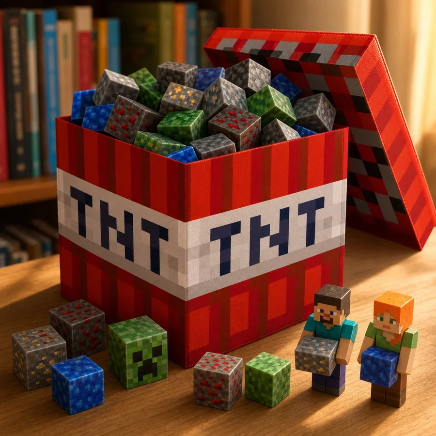 Blocos Magnéticos Minecraft + 10 Bonecos — imagem 8