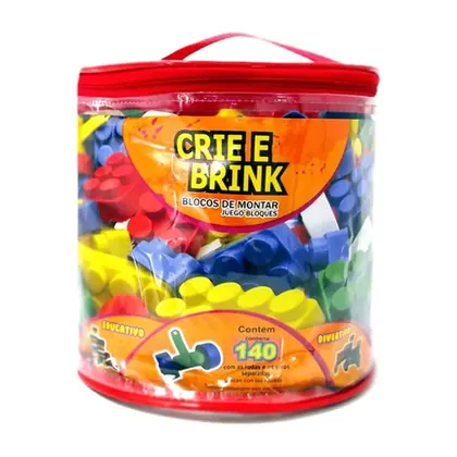 Kit de Blocos de Montar 140 Peças