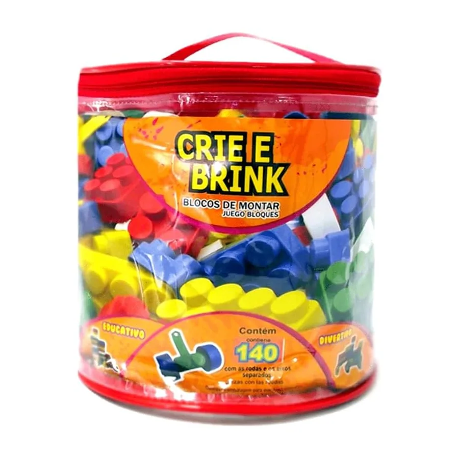 Kit de Blocos de Montar 140 Peças — imagem 1