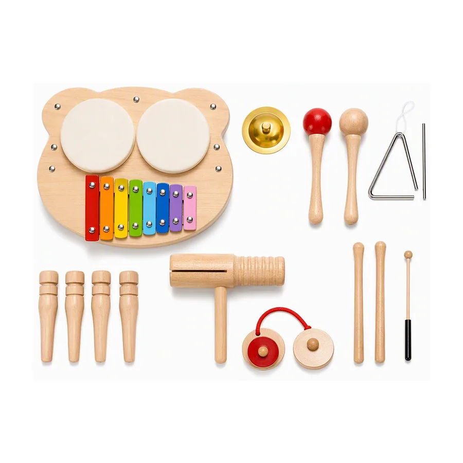 Kit de Percussão Infantil em Madeira — imagem 1
