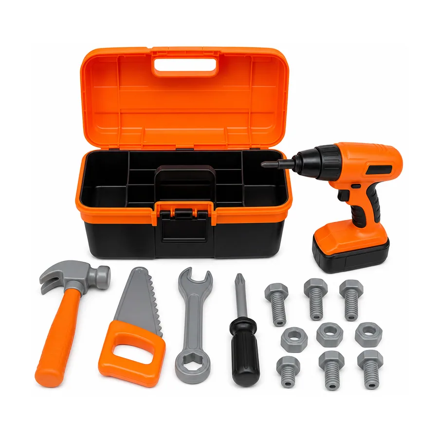 Kit Ferramentas Infantil com Furadeira que Gira — imagem 1
