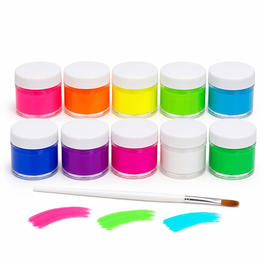 Kit Tinta Mágica Brilho Neon 10 Cores — imagem 1