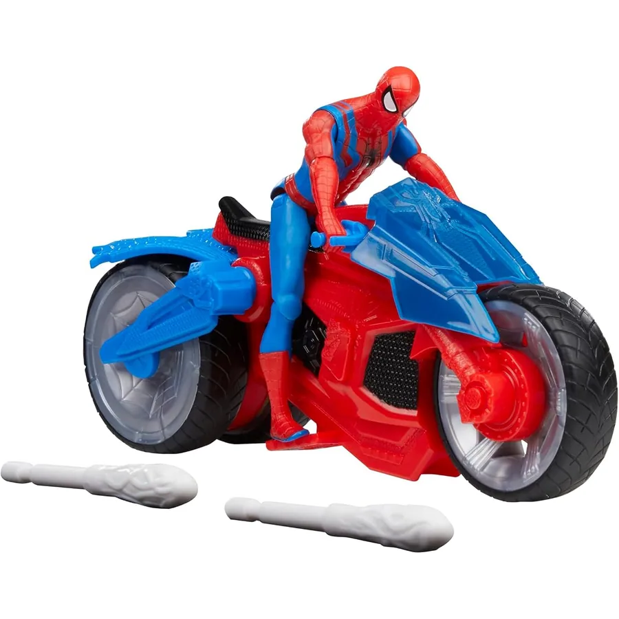 Moto Lança-Teias do Homem-Aranha com Figura de Ação — imagem 1