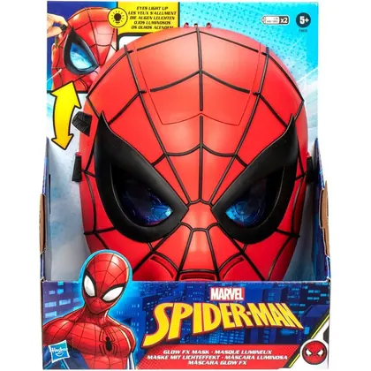 Máscara Homem-Aranha Glow FX com Olhos que Brilham