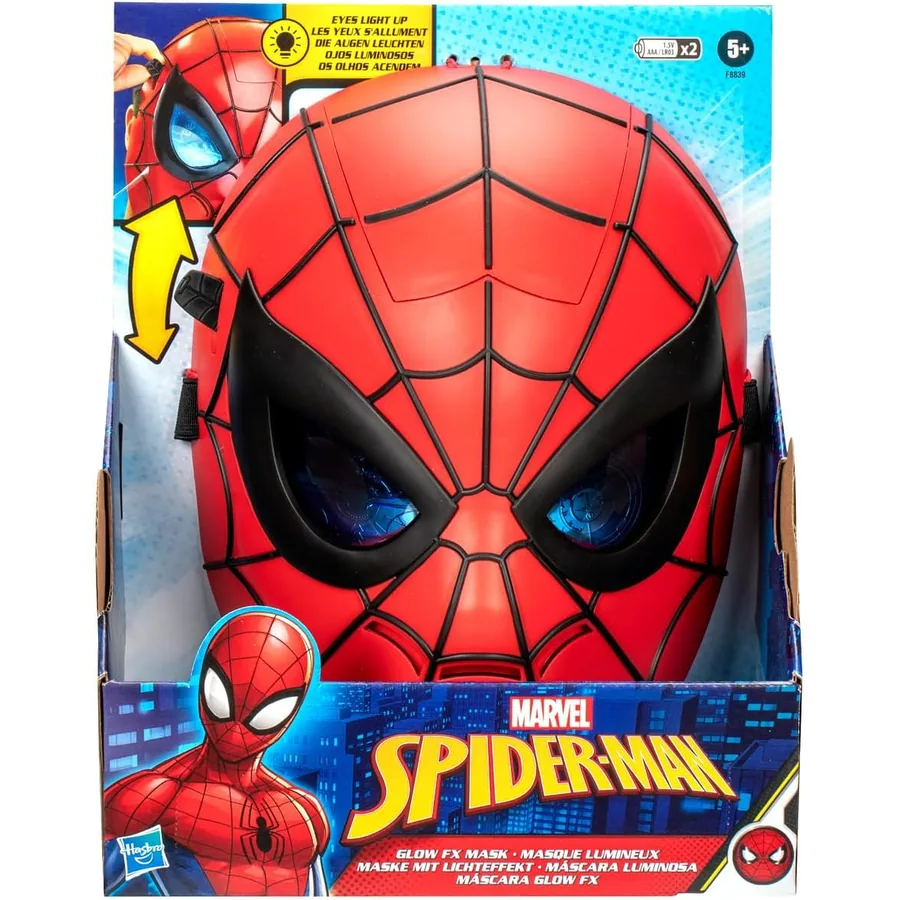 Máscara Homem-Aranha Glow FX com Olhos que Brilham — imagem 1