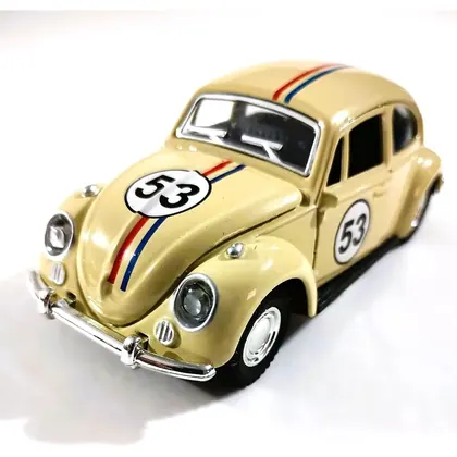 Miniatura Fusquinha 53 de Ferro Escala 1:32 com Fricção