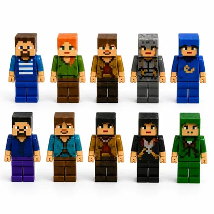 Pacote Extra: 10 Bonecos Minecraft Sortidos
