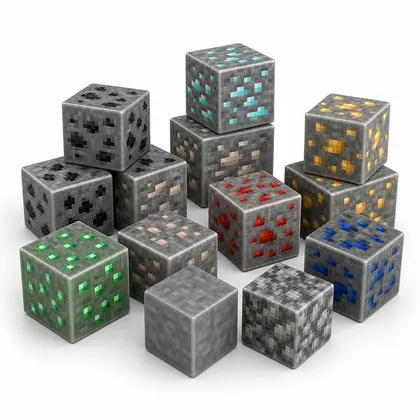 Pacote Extra: Blocos de Minério Minecraft