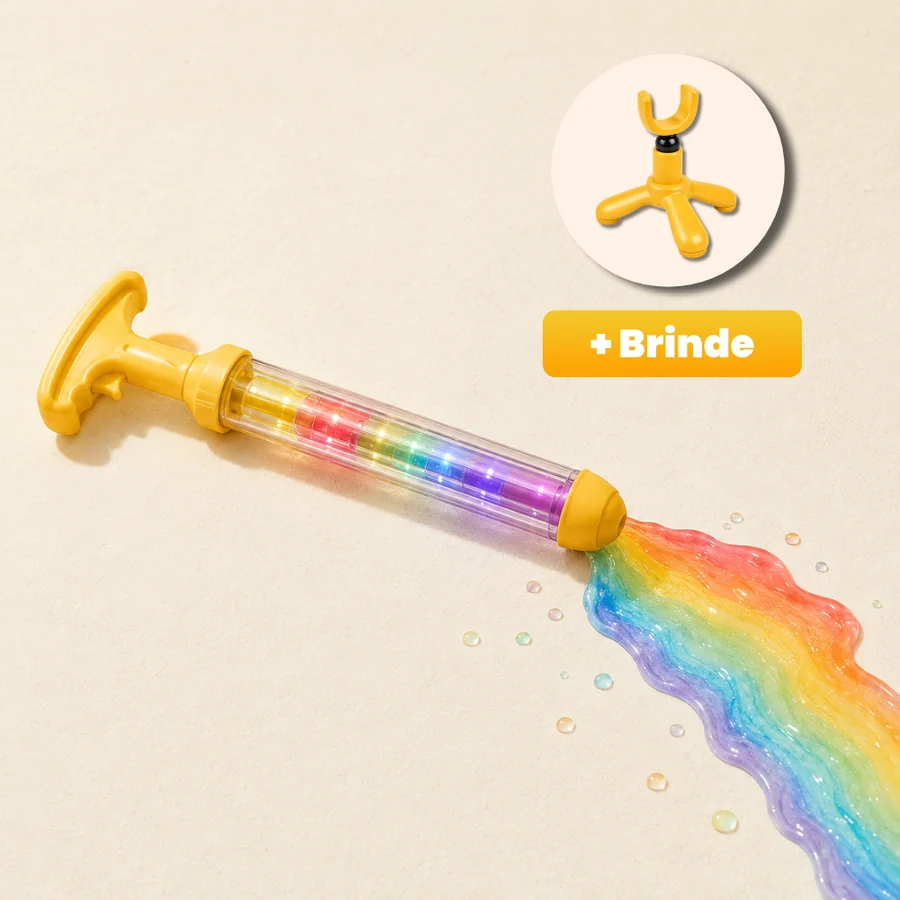 Pistola de Água Arco-Íris com LED + Suporte de Brinde — imagem 4