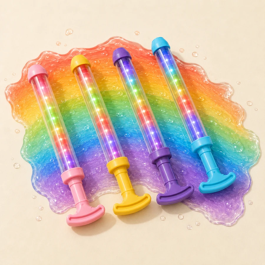 Pistola de Água Arco-Íris com LED + Suporte de Brinde — imagem 8