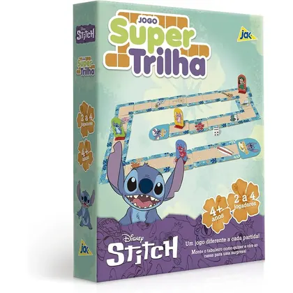 Jogo de Tabuleiro Super Trilha do Stitch