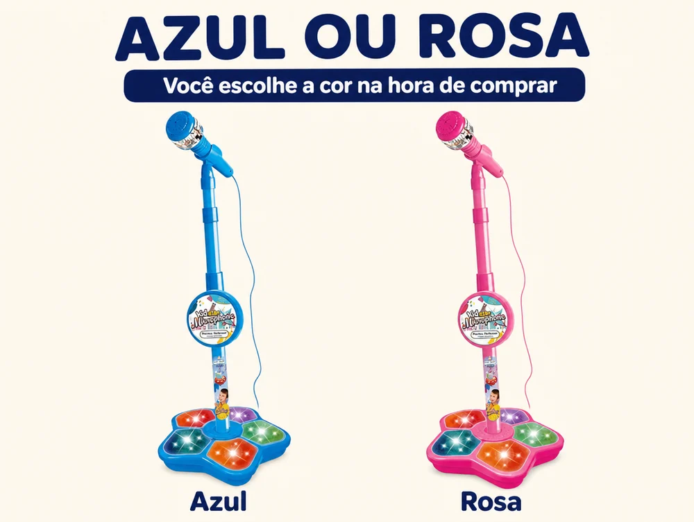 Azul ou rosa: você escolhe a cor na hora de comprar