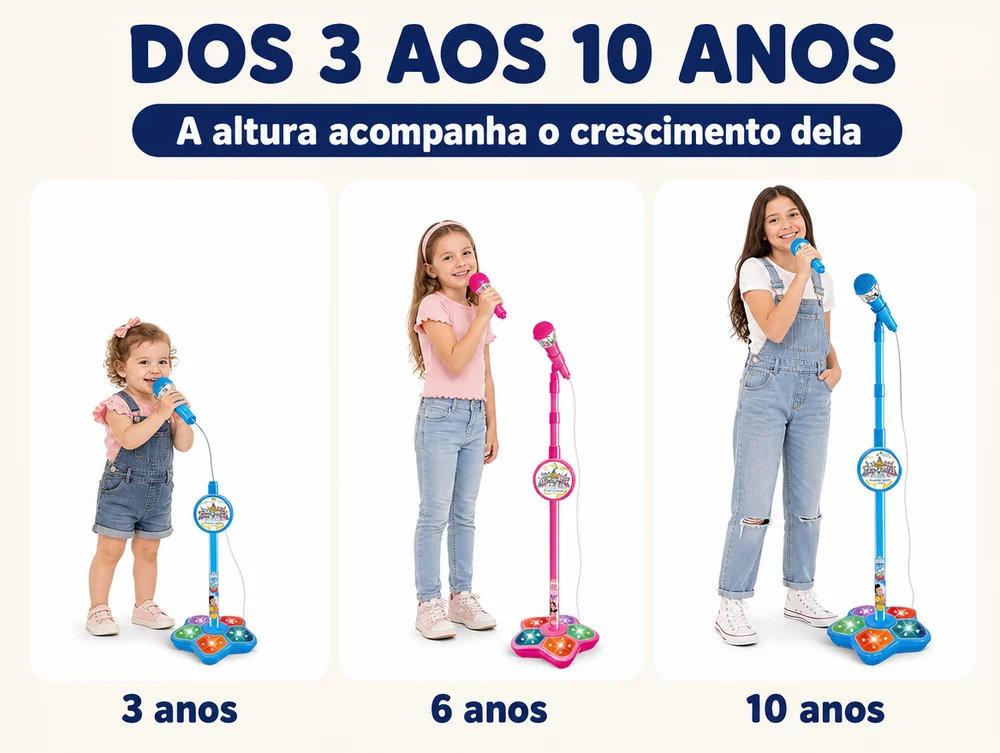 Dos 3 aos 10 anos: a altura acompanha o crescimento