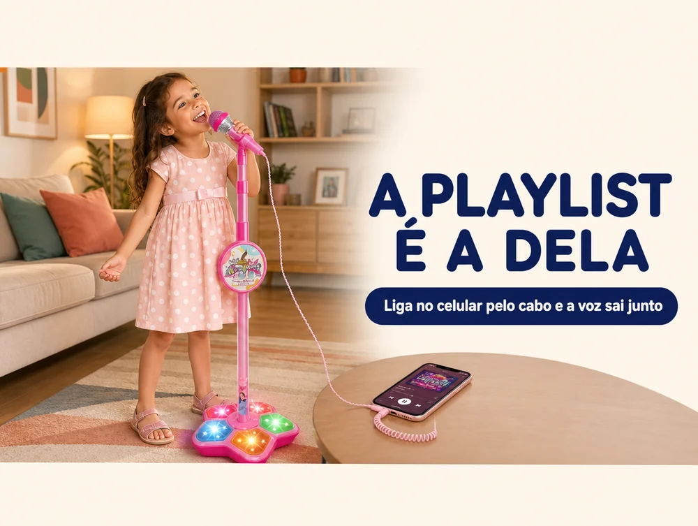 A playlist é a dela: liga no celular pelo cabo e a voz sai junto